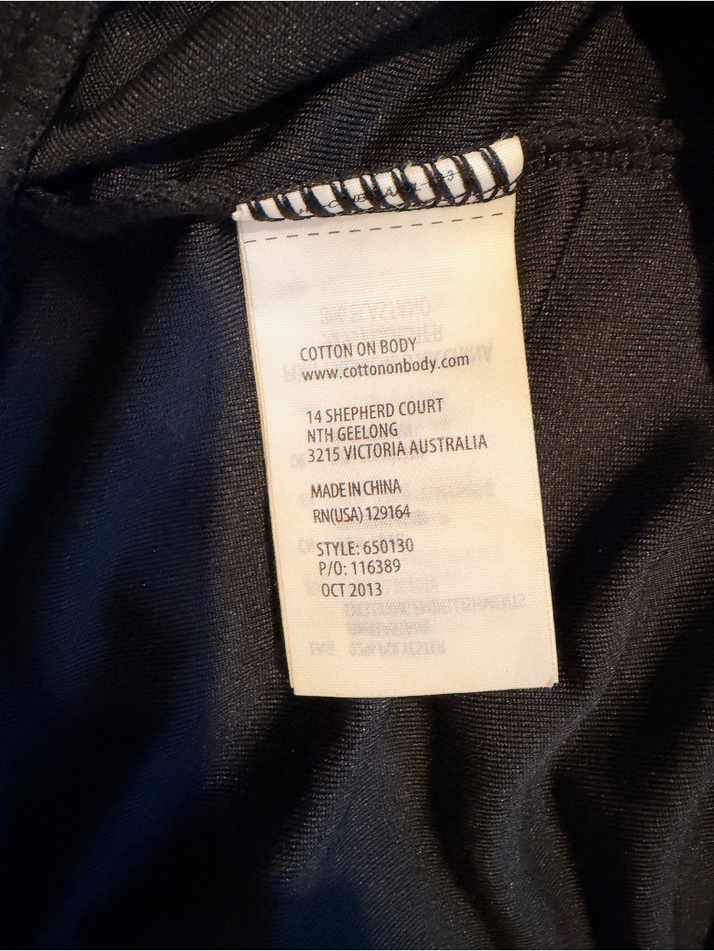 NWT Cotton On Body Double Band Tank Black Striped Size L - Picture 3 of 6